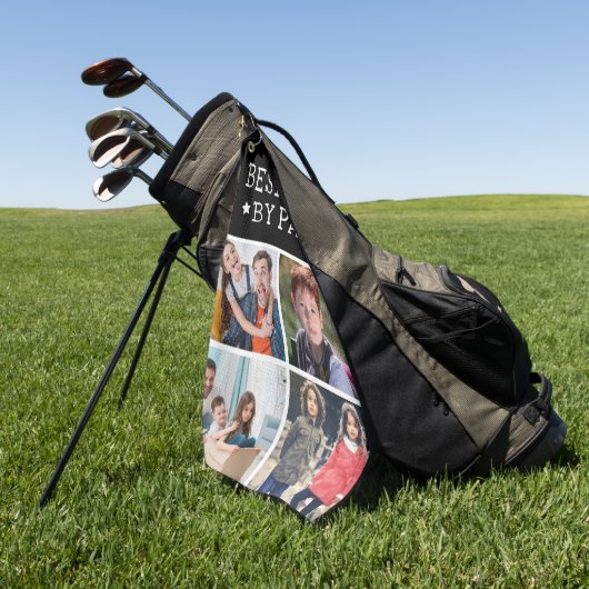 Best Papa door foto's kopiëren Golfhanddoek (Groen)