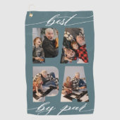 Best Papa door foto's kopiëren Golfhanddoek (Voorkant)