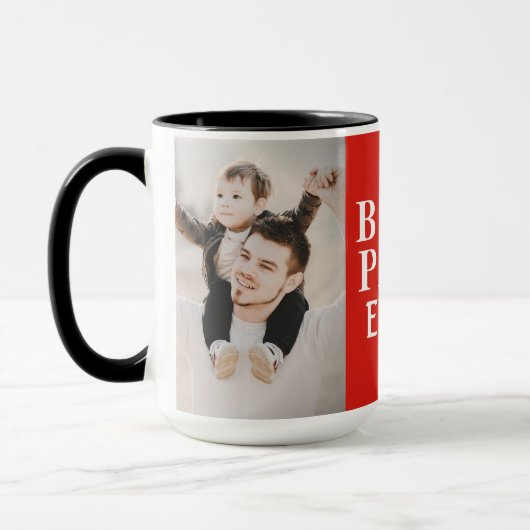 Best Papa Ever 2 Photo Collage Red Mok (Links)