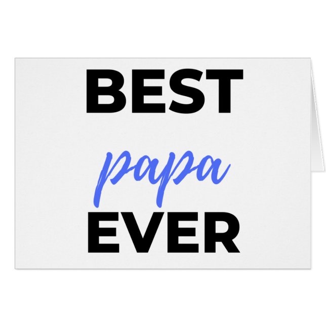Best Papa Ever bl (Voorkant Horizontaal)
