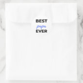 Best Papa Ever bl Ronde Sticker (Tas)