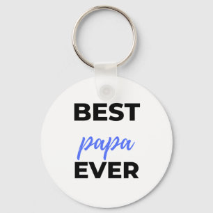 Best Papa Ever bl Sleutelhanger