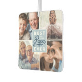 Best Papa Ever Custom Vier Photo Family Collage Luchtverfrisser (Links)