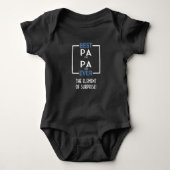 Best Papa Ever Elements Vaderdag voor papa Romper (Voorkant)