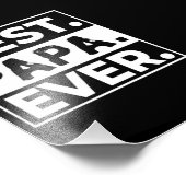 Best Papa Ever Fathers Day Gift Father Foto Afdruk (Hoek)