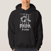 Best Papa Ever Fist bump USA Flag Father's Day Hoodie (Voorkant)