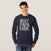 Best Papa Ever Funny Grandpa T-shirt (Voorkant volledig)