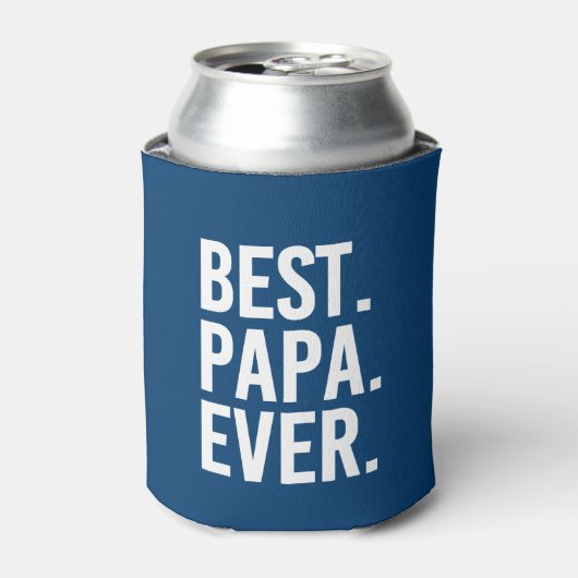 Best Papa Ever grappige koelbox voor opa Blikjeskoeler (Blikje Voorkant)
