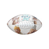 Best Papa Ever | Hand Lettered Photo Collage American Football (Voorkant)