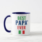Best Papá Ever Italiaanse Vaderdag Mok (Links)