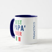 Best Papá Ever Italiaanse Vaderdag Mok (Voorkant links)