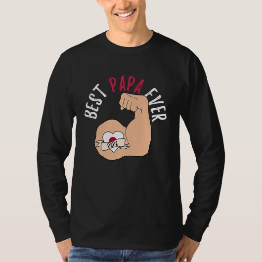 Best Papa Ever Japanese Dad Fathers Day T-shirt (Voorkant)