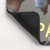 Best Papa Ever Modern Script Photo Grandpa & Baby Muismat (Hoek)