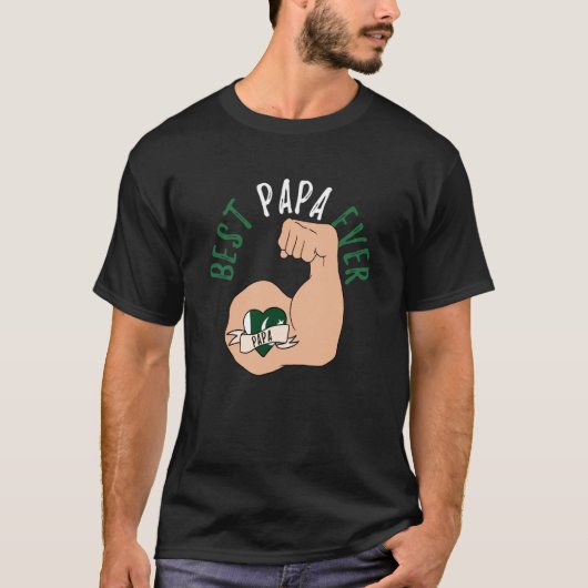 Best Papa Ever Pakistani Dad Fathers Day T-shirt (Voorkant)