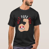 Best Papa Ever Peruvian Fathers Day T-shirt (Voorkant)