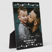 Best Papa Ever Photo 1st Fathers Day Fotoplaat (Zijkant)