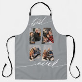 Best Papa Ever Photo Collage Apron Schort (Voorkant)