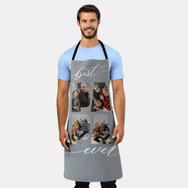Best Papa Ever Photo Collage Apron Schort