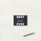 Best Papa Ever Post-it® Notes (Op bureau)