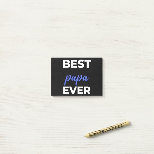 Best Papa Ever Post-it® Notes (Op bureau)