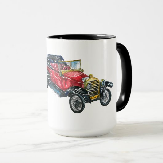 Best Papa Ever Retro Convertible Mok (Voorkant rechts)