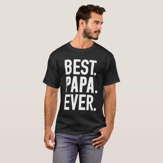 Best Papa Ever T-shirt (Voorkant volledig)