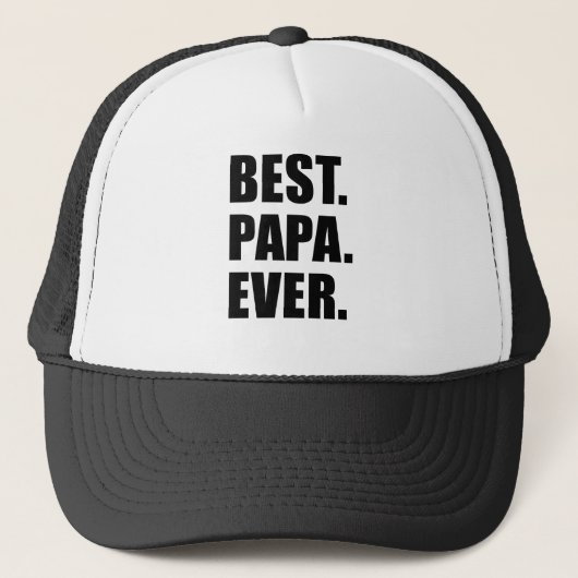 Best Papa Ever Trucker Pet (Voorkant)