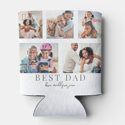 Best papa Foto Blikjeskoeler (Achterkant)