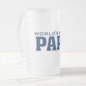 Best Papa Glass uit de wereld Matglas Bierpul (Voorkant links)