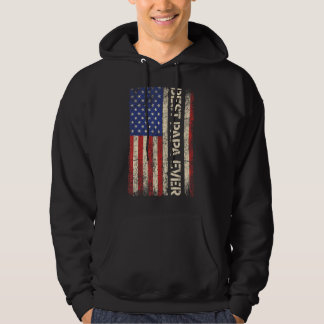 Best Papa ooit Amerikaanse vlag cadeautjes voor va Hoodie