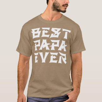 Best Papa ooit Chinese tekst T-shirt