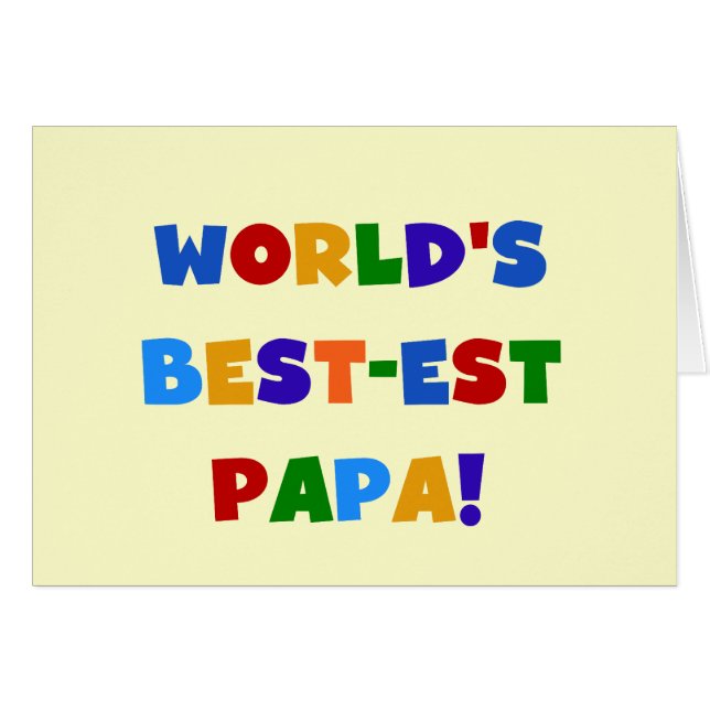 Best Papa-overhemden en -cadeaus van Bright kleure (Voorkant Horizontaal)