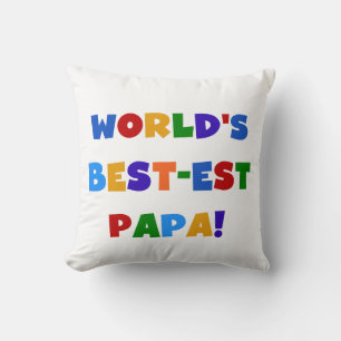 Best Papa-overhemden en -cadeaus van Bright kleure Kussen