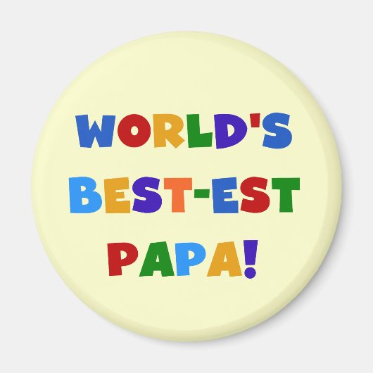 Best Papa-overhemden en -cadeaus van Bright kleure Magneet (Voorkant)