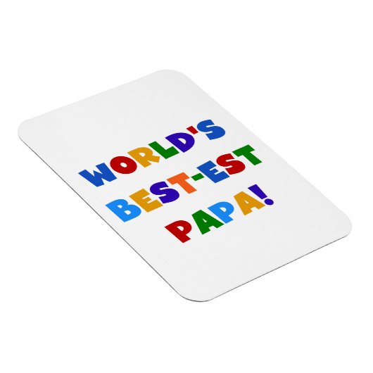 Best Papa-overhemden en -cadeaus van Bright kleure Magneet (Rechterzijde)