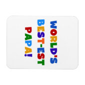 Best Papa-overhemden en -cadeaus van Bright kleure Magneet (Horizontaal)