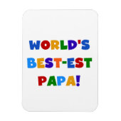 Best Papa-overhemden en -cadeaus van Bright kleure Magneet (Verticaal)