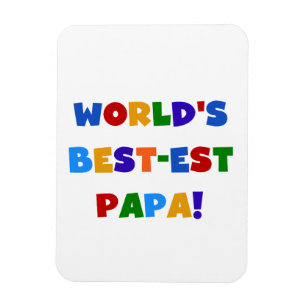 Best Papa-overhemden en -cadeaus van Bright kleure Magneet