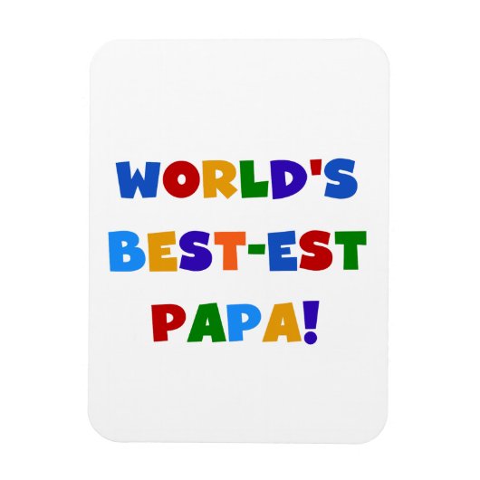 Best Papa-overhemden en -cadeaus van Bright kleure Magneet (Verticaal)
