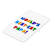 Best Papa-overhemden en -cadeaus van Bright kleure Magneet (Linkerzijde)