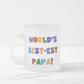 Best Papa-overhemden en -cadeaus van Bright kleure Matglas Koffiemok (Links)
