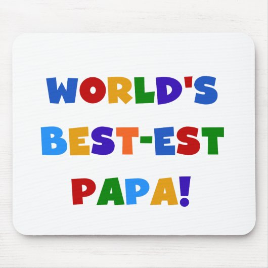 Best Papa-overhemden en -cadeaus van Bright kleure Muismat (Voorkant)