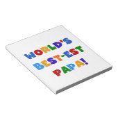 Best Papa-overhemden en -cadeaus van Bright kleure Notitieblok (Schuin)