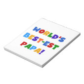 Best Papa-overhemden en -cadeaus van Bright kleure Notitieblok (Linkerzijde)