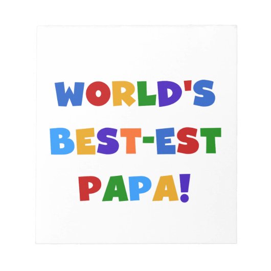 Best Papa-overhemden en -cadeaus van Bright kleure Notitieblok (Voorkant)