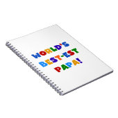 Best Papa-overhemden en -cadeaus van Bright kleure Notitieboek (Rechterzijde)