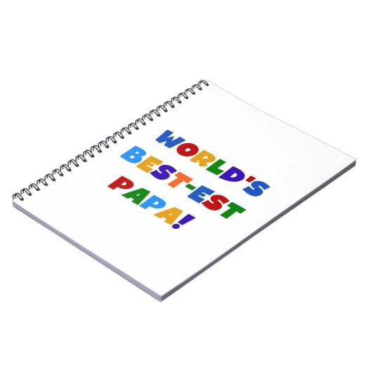 Best Papa-overhemden en -cadeaus van Bright kleure Notitieboek (Linkerzijde)