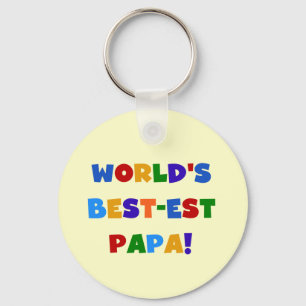 Best Papa-overhemden en -cadeaus van Bright kleure Sleutelhanger