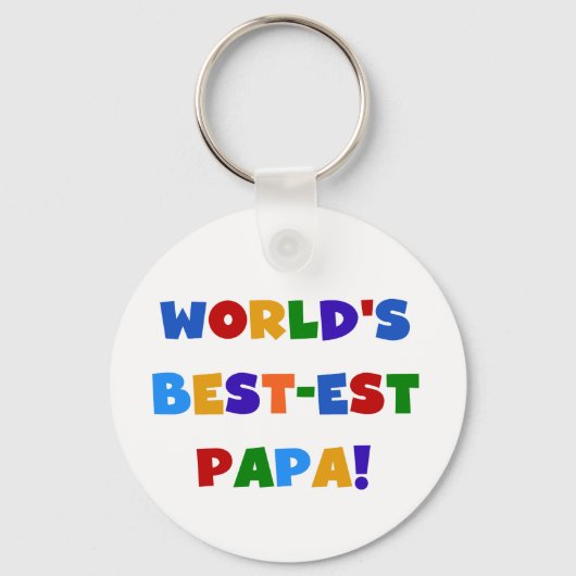 Best Papa-overhemden en -cadeaus van Bright kleure Sleutelhanger (Voorkant)