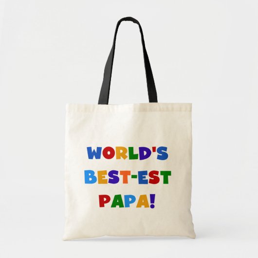 Best Papa-overhemden en -cadeaus van Bright kleure Tote Bag (Voorkant)